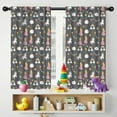 thumbnail image 5 of Blackout Kids Curtains,Dark Gray Princess Unicorn Cloud Pattern Childrens Insulated Curtains Set Of 2,Bedroom Essentials,Toddler Room Decor 42"x54", 5 of 5