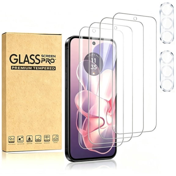 4-Pack Screen Protector for Samsung Galaxy A17 5G, with 2-pack Lens Protector, High Definition Ultra-Clear, Scratch-Resistant & Durable, Easy Installation and Case Friendly Design