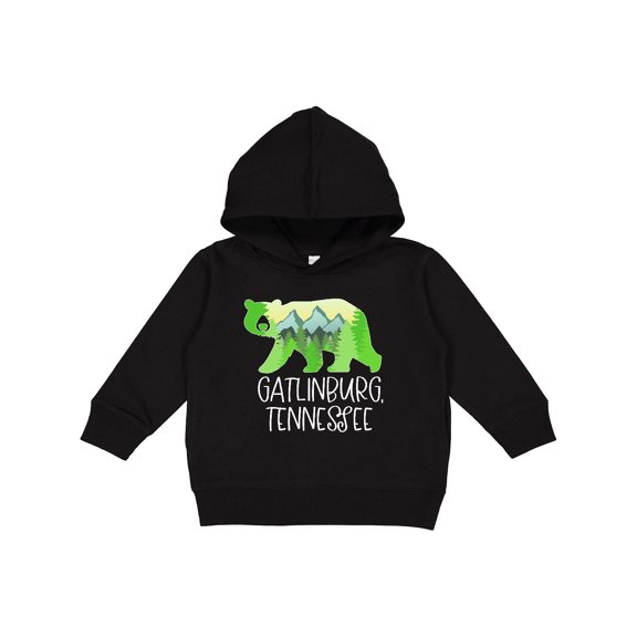 Inktastic Gatlinburg, Tennessee Mountains and Bear Shape Toddler Hoodie