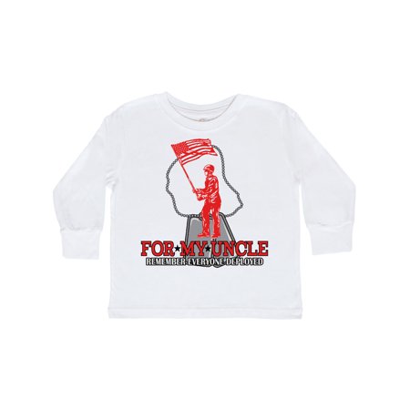 

Inktastic Deployed Uncle Military Family Gift Toddler Boy or Toddler Girl Long Sleeve T-Shirt
