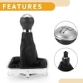 thumbnail image 4 of Unique Bargains 5 Speed Gear Shift Knob with Cover No.5N0711113 - Stick Shifter Knob - for VW Golf Plus 5M Plastic 1 Pc, 4 of 6