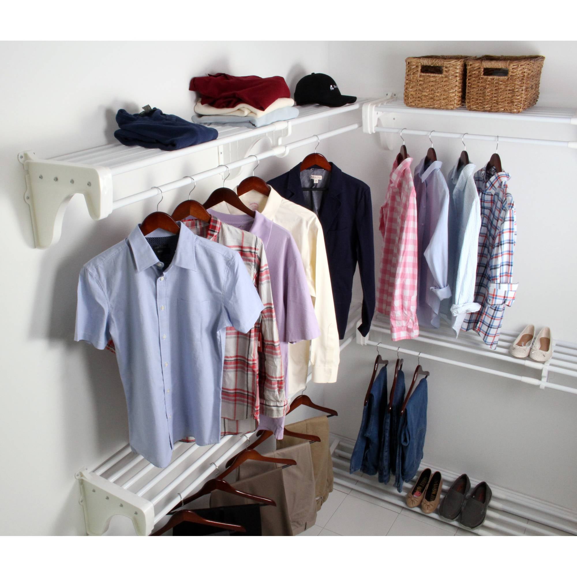 Expandable Walk-In Closet Organizer Kit – EZ Shelf