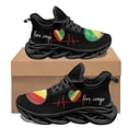 thumbnail image 1 of Zapatillas deportivas con estampado de la bandera de la República del Congo para mujer, antideslizantes, cómodas, planas y con amortiguación de impactos, de malla transpirable, informales, regalo, 1 of 6