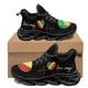 thumbnail image 1 of Zapatillas deportivas con estampado de la bandera de la República del Congo para mujer, antideslizantes, cómodas, planas y con amortiguación de impactos, de malla transpirable, informales, regalo, 1 of 6