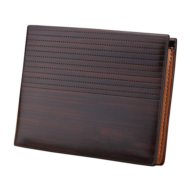 Gentlemen Fold Ultra-thin Frosted Short Wallet bag Ultra-thin Purse Men Smooth Soft PU Leather Multifunctional Coin Card Holder