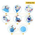 thumbnail image 4 of 3PCS Kids Ball Pit Foldable Cute Pop up Playhouse Tent with Basketball Hoop, 4 of 8