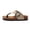 Kaki, variant on Kids' Unisex Flip Flops Soft Cork Footbed PU Leather for Boys Girls Sandals for Beach