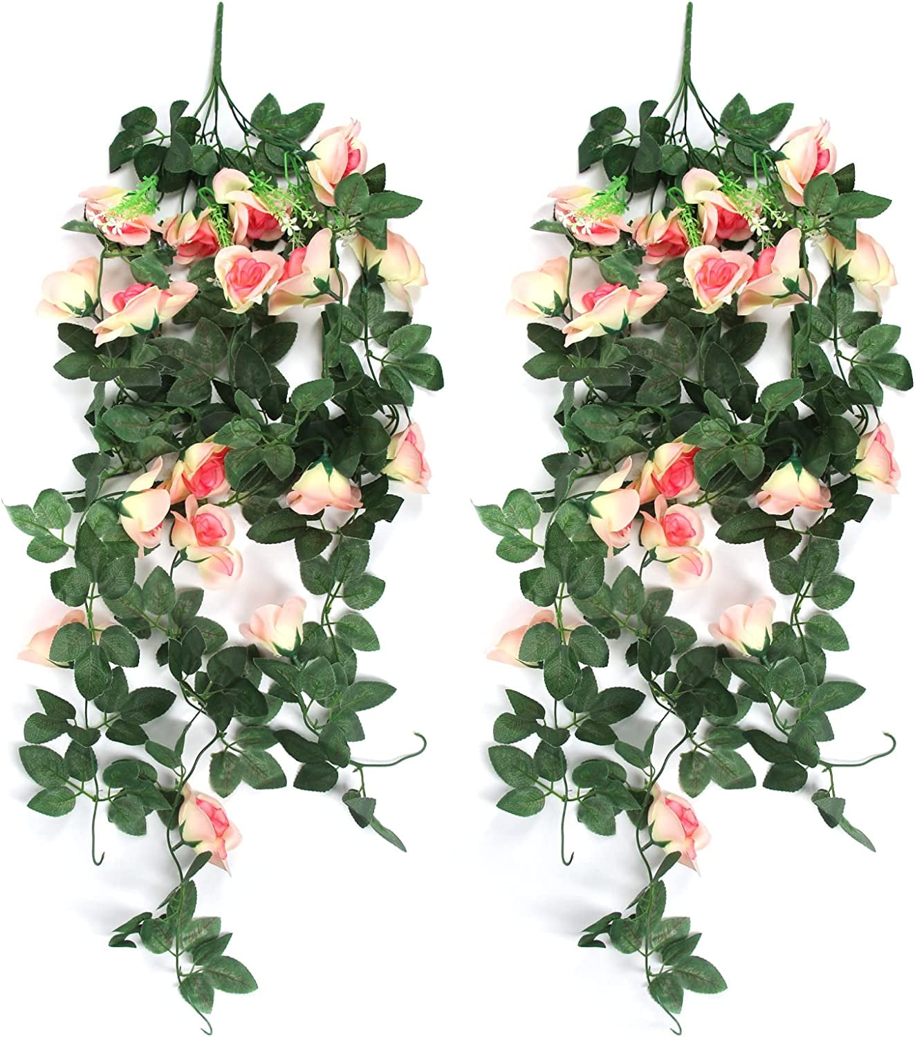 220cm simulation rose rattan decoration hanging flower winding