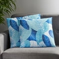thumbnail image 2 of Noble House Samyah Decorative Throw Pillow, 18" x 18", Blue, 2 Pack, 2 of 7