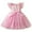 z241119-a-Pink, variant on LUOGENLI Girls Dresses 5T Formal Child Girls Tulle Pageant Dress Party Flowers Prints Bowknot Short Sleeve Gown Dresses Girls Dresses Size 10-12 Blue Girls Dresses Size 7 3-4 Years