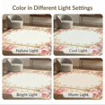 thumbnail image 7 of ODIKA 8'x10' Washable Area Rug Bathroom Boho Scroll Oushak Rectangular Delicate Vintage Border for Living Room, Under Sectional, Family , Durable, Non-Slip, 7 of 7