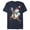 Navy Blue, variant on Men's Lost Gods Santa Yeti  Graphic Tee Charcoal Small