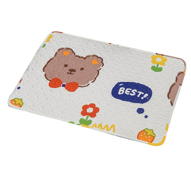 Estera para dormir para mascotas, transpirable, evita resbalones, suave, bonito patrón, cama para perros y gatos, almohadilla para jaula para perros