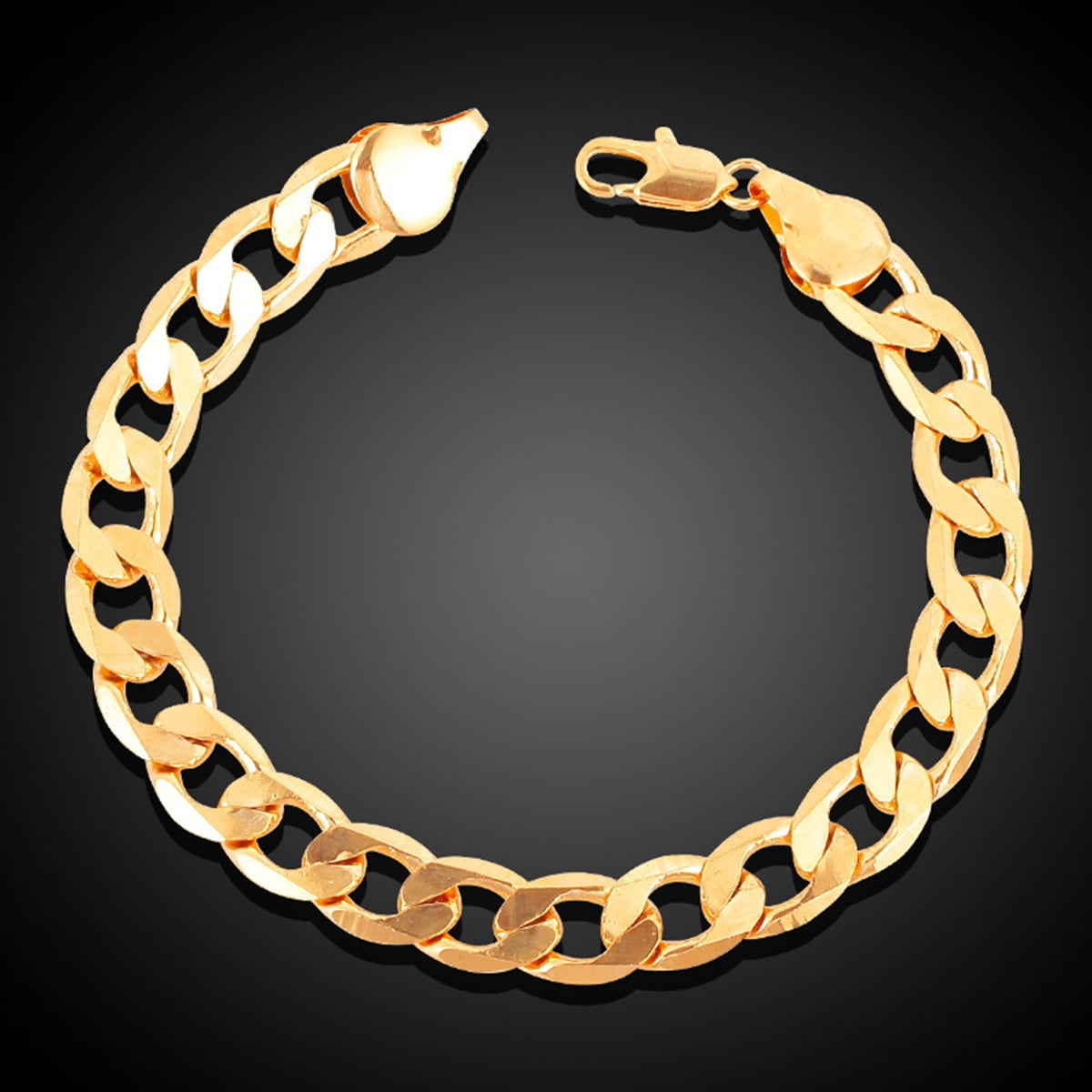 18k-gold-plated-bracelet-necklace-chain-set-copper-fashion-jewelry