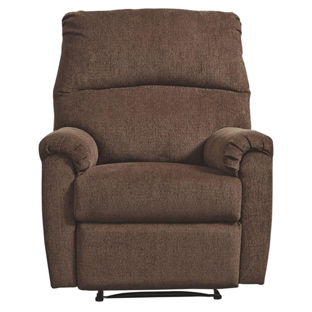 Signature Design by Ashley Nerviano Zero Wall Recliner in Chocolate