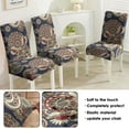 thumbnail image 5 of Colorful Classic Paisley Vintage Dining Chair Covers Set of 4 with Bohemian Floral Ethnic Retro Pattern Washable Polyester Stretch Slipcovers Removable Protector for Farmhouse Dining Room, 5 of 7