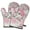 Pioneer Flower Floral-1, variant on Cute Oven Mitts,Pioneer Flower Floral Print Pattern Oven Mitt 2-Pack Set,Kitchen Gloves for Oven,Heat Resistant Oven Mitts 7.7"x12"