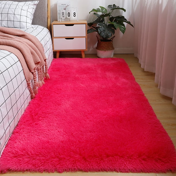 Modern Rugs for Bedroom Aesthetic,Large Living Room Rug,Fluffy Carpet