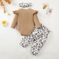 thumbnail image 4 of HAiming Girls Romper Ruffle Long Sleeve Pullover Tops Cute Graphic with Bow Warm Trendy Outfit Clothes, 4 of 9
