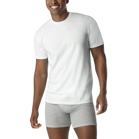 Men's ComfortSoft White Crew Neck T-Shirt 6 + 3 Free Bonus Pack