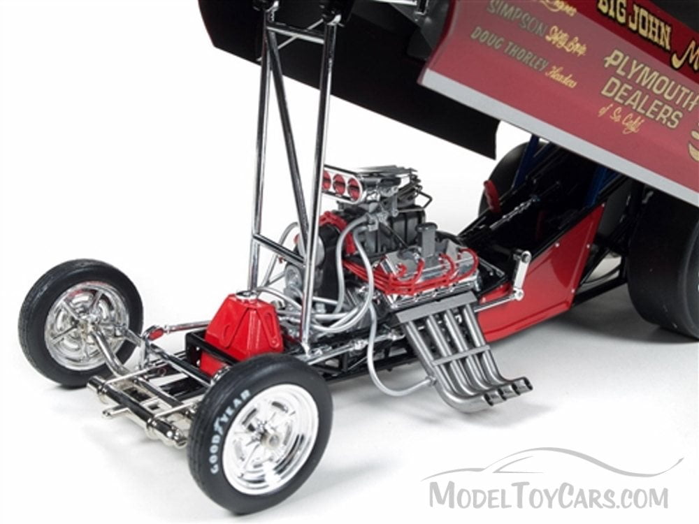 1972 Big John Mazmanian Plymouth Cuda Nhra Funny Car Burgundy Auto World Legends 1 18 Scale Diecast Model Car Walmart Com Walmart Com