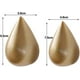 thumbnail image 2 of Set of 2 Creative Water Drop Coat Hook Hook Wall Decor Modern Decoration, 7.5 x 4.8cm / Gold, 2 of 5