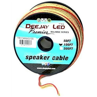 Deejay LED TBH14AWG100 14ga 100ft Speaker Wire Spool