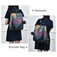 thumbnail image 4 of FORMRS Women's Travel Backpack Purse Anti-Theft Hidden Pockets Casual Shoulder Bag, Psychedelic Jellyfish, 4 of 7