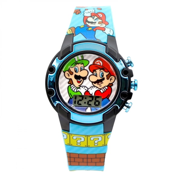 Super Mario Bros World 1 Kid's Digital Watch