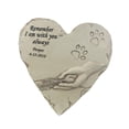 thumbnail image 2 of Piedra conmemorativa en forma de corazón, piedras de jardín, huella de pata, regalo para pérdida de perro, tumba para mascotas, lápida sepulcral para blanco, 2 of 8