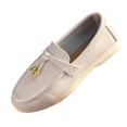 thumbnail image 2 of Women’s Casual Loafers, Fashionable Low-Top Flat Shoes, Comfortable Soft Faux Material, Versatile Slip-On Design, Elegant Tassel Detail, Perfect for Everyday Wear and Outdoor Leisure Beige, 2 of 9