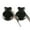 Black, variant on 2 Pcs Flamenco Dance Castanets with String Spanish Castanet Hand Percussion Instrument Musical Toy for Kids Adults
