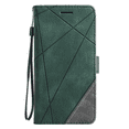 thumbnail image 1 of Stylish PU Leather Contrast Color Phone Case - Perfect for Your iPhone!, 1 of 1