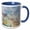 Blue/White, variant on 3drose, Soap Bubbles. Place Bellecour. Lyon, France., 11oz Two-tone Red Mug