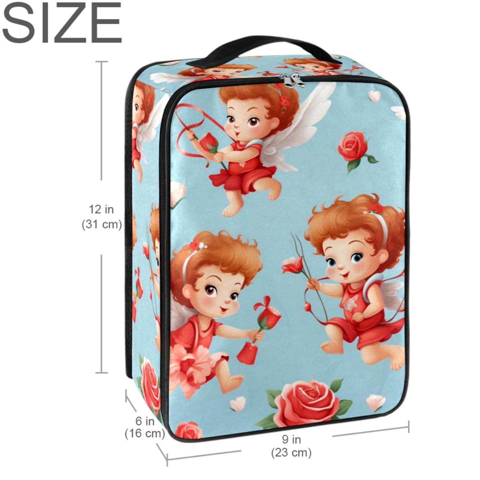 Cupid Polyester Shoe Organizer Box for Closet, Space-Saving Solution for Footwear Storage, 23x31cm/9x12in Size for Shoes
