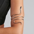 thumbnail image 3 of Pulsera en espiral de serpiente para hombre y mujer, brazalete de moda Punk, joyería, 3 of 4