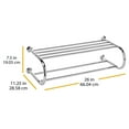 thumbnail image 4 of Whitmor Wall Mount Shelf and Towel Rack - Chrome Metal, 4 of 4