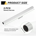thumbnail image 2 of Uxcell 2 PCS 304 Stainless Steel Tubing, 16mm OD 0.5mm Wall Thickness 254mm Long Round Metal Pipe Steel Tube for Industrial Machinery, 2 of 6
