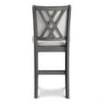 thumbnail image 5 of Han Counter Chair Set of 2- Light Gray Fabric- Dark Gray Solid Wood, 5 of 6