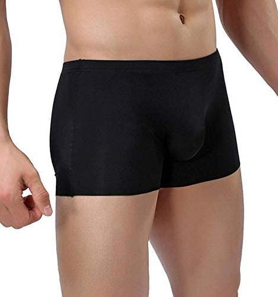 Men's Traceless Underwear Ice Silk Boxer Brief Sexy See-Through