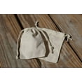 thumbnail image 4 of Custombagsupplies - Unisex 2x3 Inches Reusable Eco-Friendly Double Drawstring Cotton CANVAS Bags Natural Color, 4 of 6