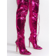 thumbnail image 3 of Pofin-2 Metallic Thigh High Pointy Toe Boots, 3 of 4