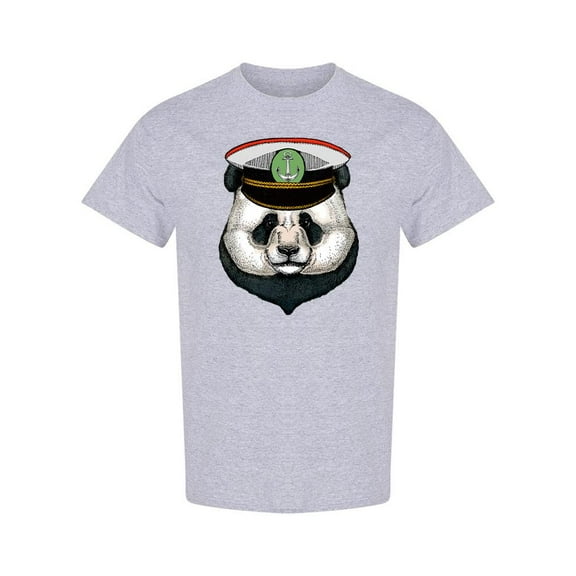 Captain Panda T-Shirt Men -Image by Shutterstock, Male Medium