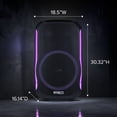 thumbnail image 5 of Altec Lansing 210W Bluetooth Portable Party Speaker with Party Sync for 100+ Speakers and Multi-Channel Mixer, 5 of 6