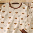 thumbnail image 4 of NOLDARES Newborn Infant Toddler Baby Boy Clothes 2-Piece Cotton Graphic Print Long Sleeve Sweatshirt Tops Elastic Joggers Pants Outfits Clothing(Khaki,13-14 Y), 4 of 4