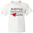 thumbnail image 3 of Inktastic Happy Valentines Day Red Hearts and Arrow Youth T-Shirt, 3 of 5