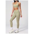 thumbnail image 3 of PISONIC Two Piece Workout Sets for Women Color Block Sports Bra and High Waist Leggings Gym Yoga Active Wear Outfits, 3 of 7