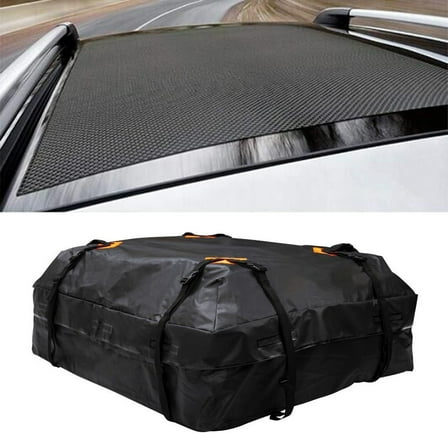 Ametoys Waterproof Cargo Bag Car Roof Cargo Carrier Universal Luggage Bag Storage Cube Bag for Travel Camping with -slip Mat