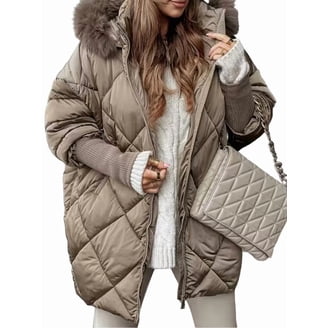 Made by Johnny Women's Lightweight Quilted Zip-Up Jacket with