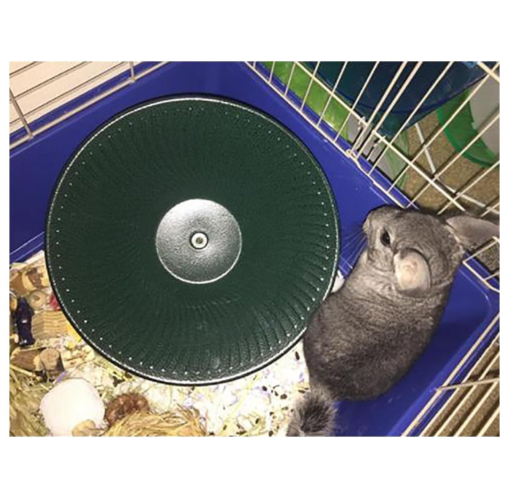 Treadmill Wheel 14" Black - All Metal Exercise Wheel for Chinchillas, Prairie Dogs, Rats, Hedgehogs, Sugar Gliders, Squirrels, Degus, Hamsters & Other Small Animals - Smooth, Fast, Silent, Durable